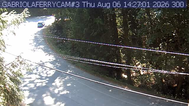 Live view of Gabriola Island ferry dock, camera 3